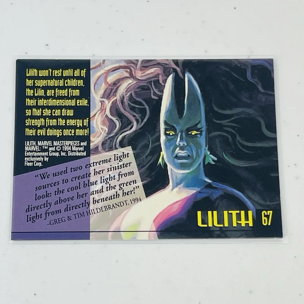 1994 Fleer Marvel Masterpieces Lilith 67 Hildebrandt Trading Card